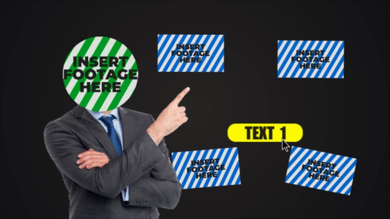 Animated Character with Click-to-Reveal Image Sequence
