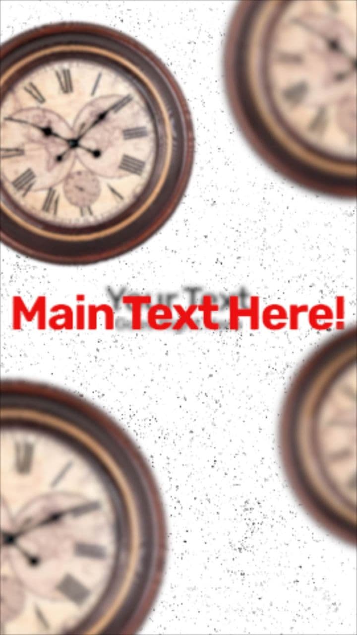 template Timed Text Reveal with Clock Motion preview