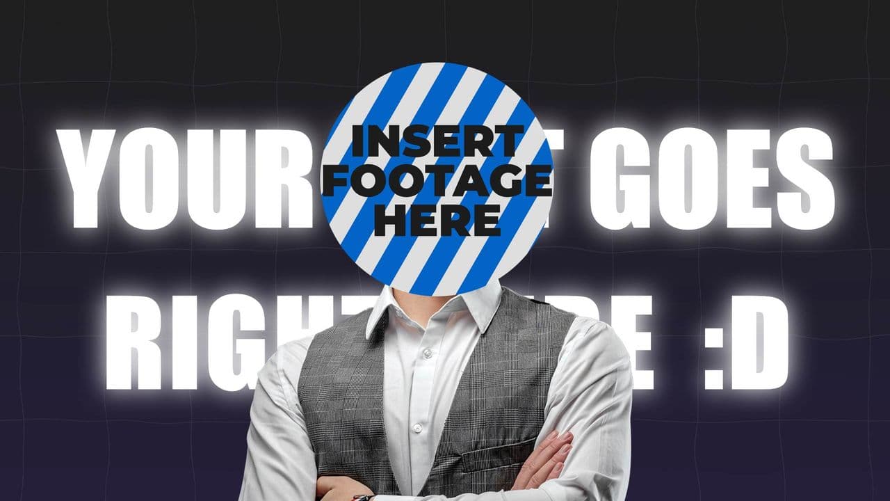 Animated Character Slide-Up with Glowing Text