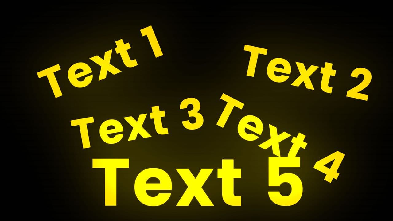 Bursting Glowing Text Animation