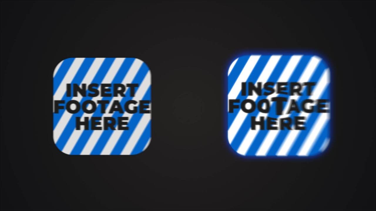 Two Logos with Expanding and Sliding Effect