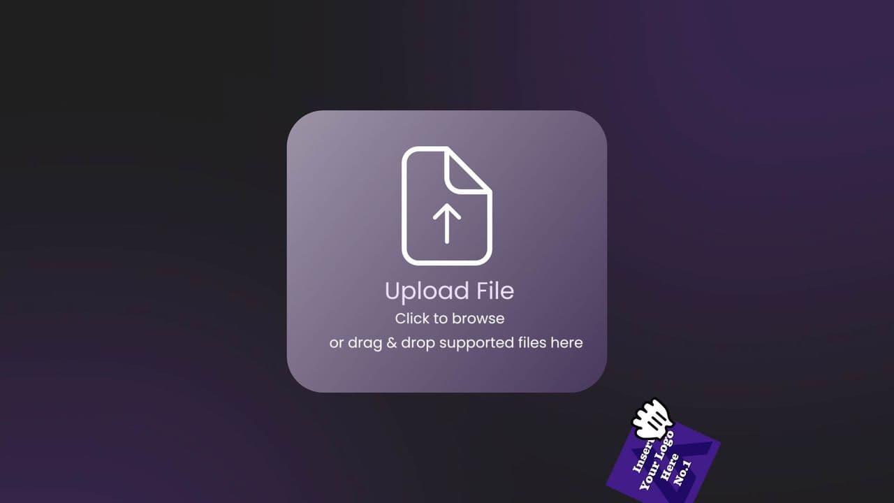SaaS Launch Video Logo Drag & Drop UI Animation