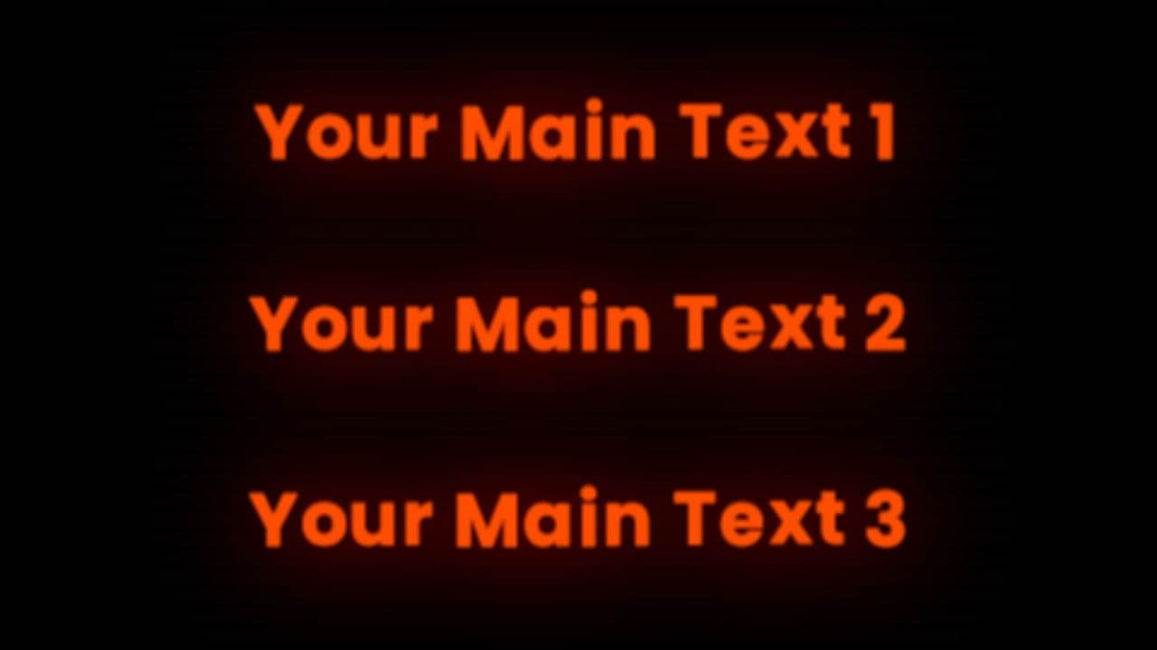 template Revealing Text Flowchart Animation preview