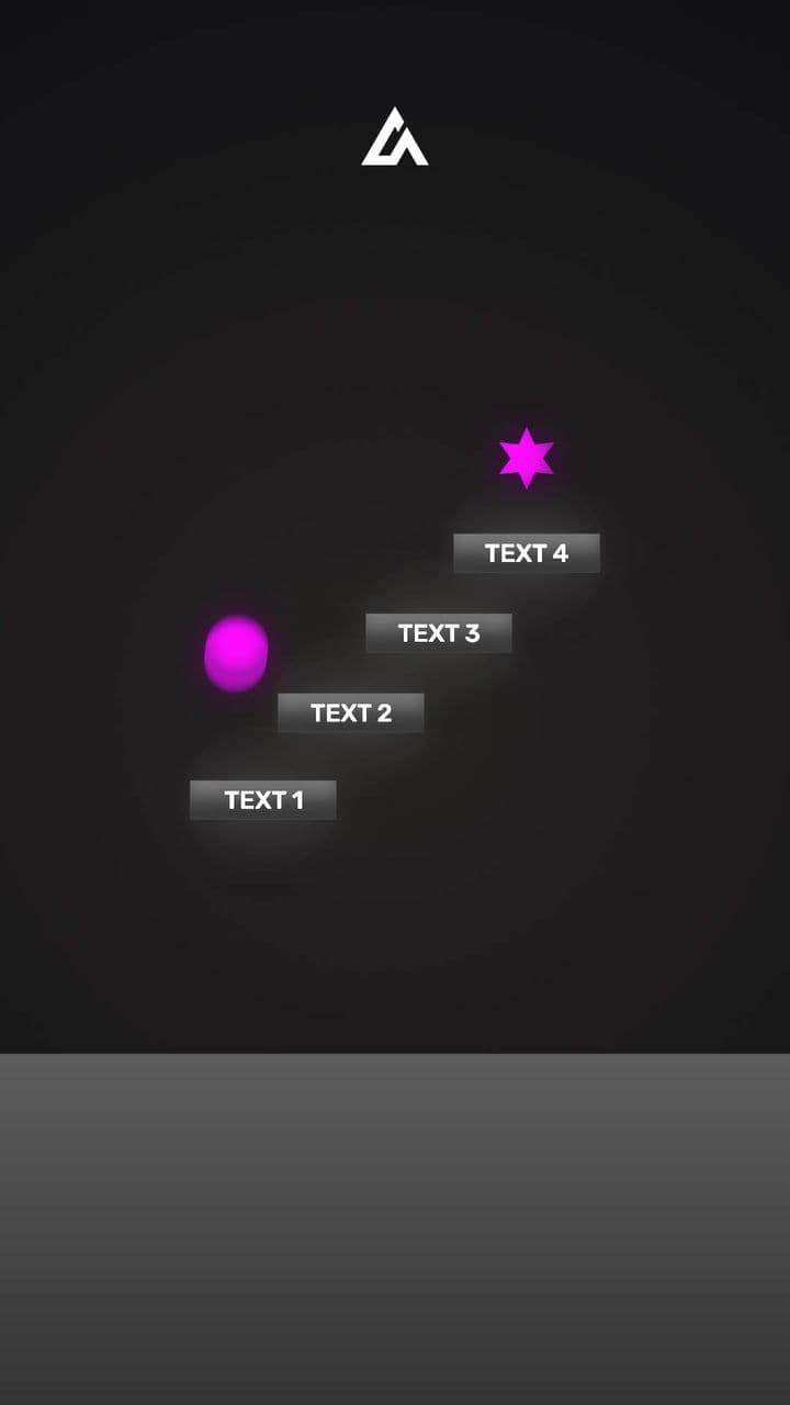 4-Step Progress Animation | Bouncing Ball Climb to Goal