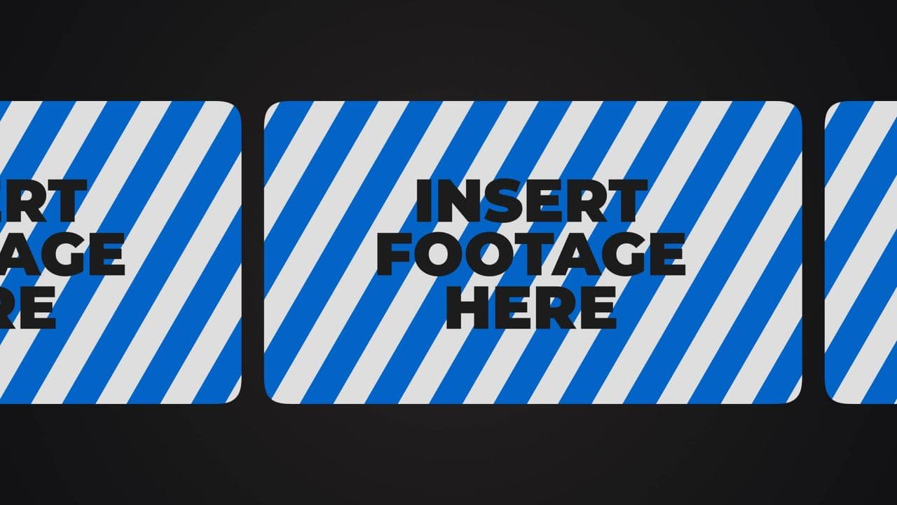 Sliding Image Set with Stretch Text Reveal