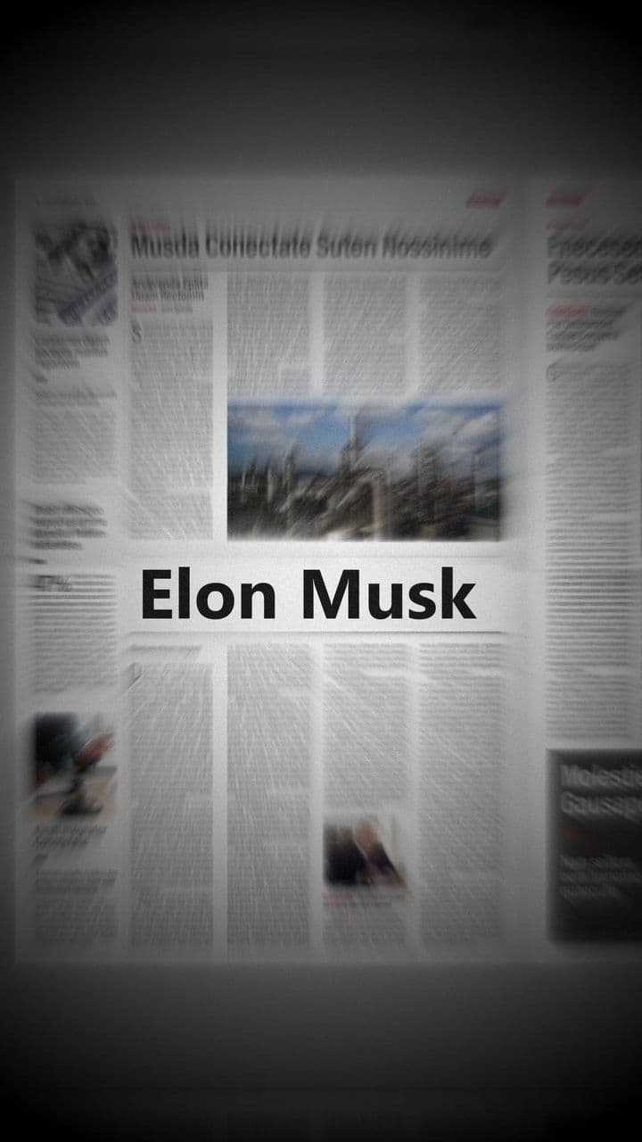 Radial Zoom Newspaper Title Animation
