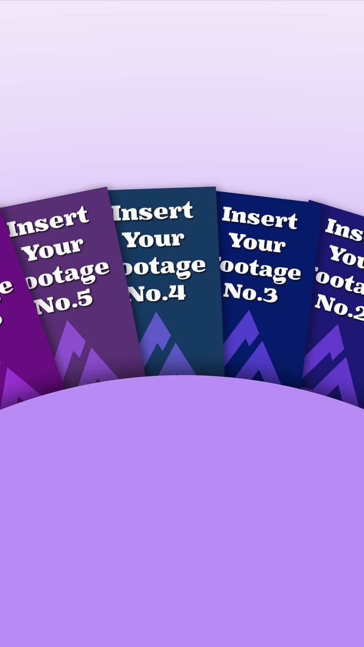 template Dynamic 6-Card Fan Out for Portfolio or List Animation preview