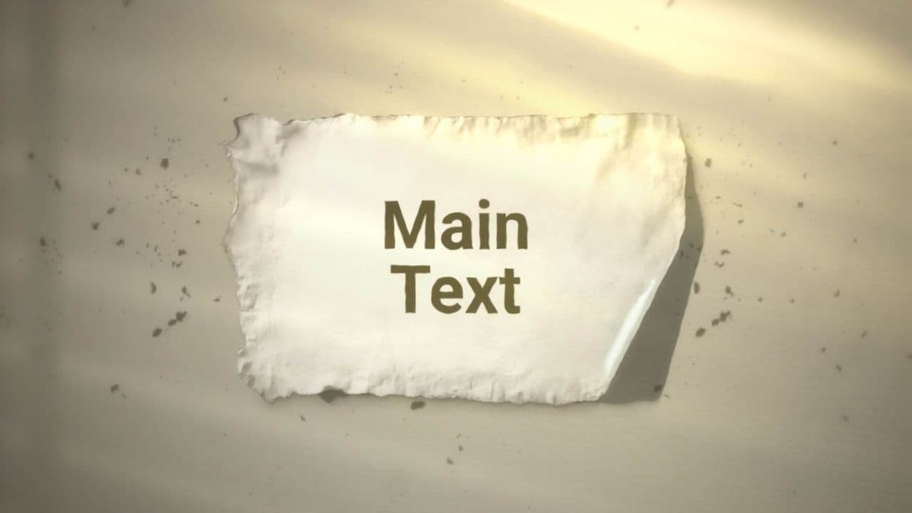 template Vintage Parchment Paper Title Animation preview