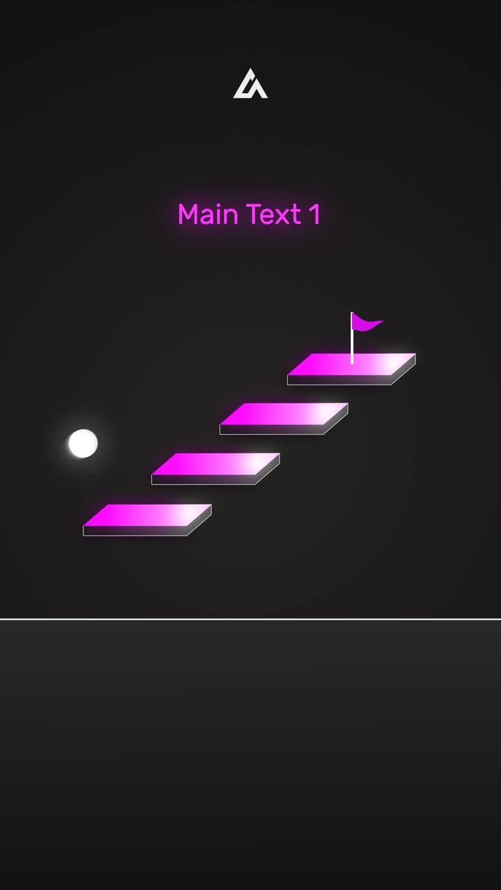 template 4-Step Progress Animation | Bouncing Ball Reaches the Goal preview