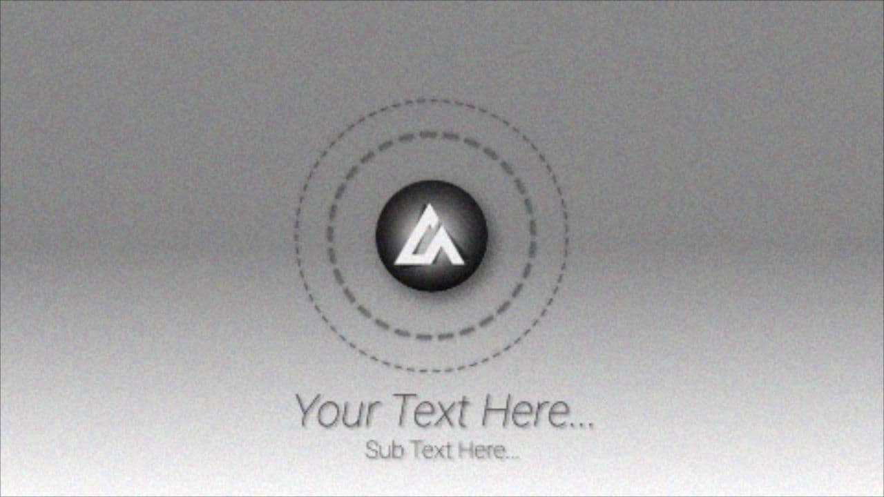Center Rotating Logo with Stylish Text Reveal