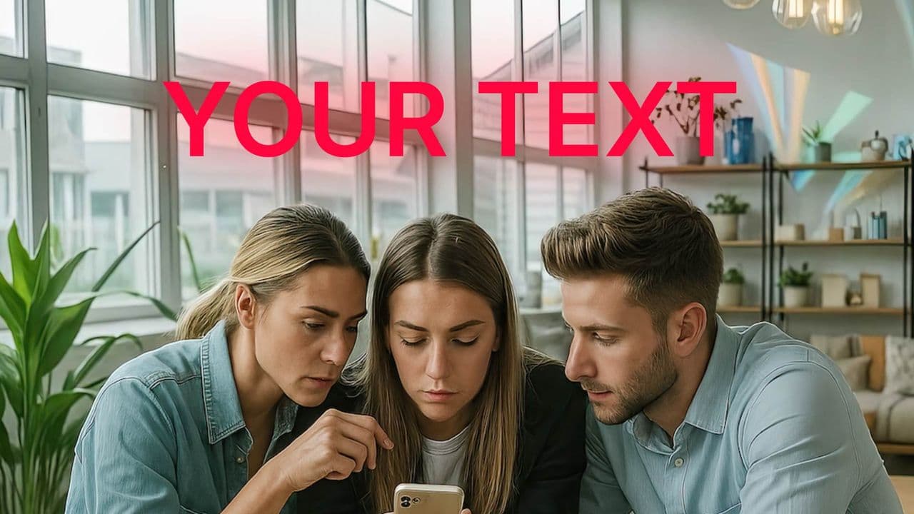 Modern Glassmorphism Text Reveal & Scene Transition