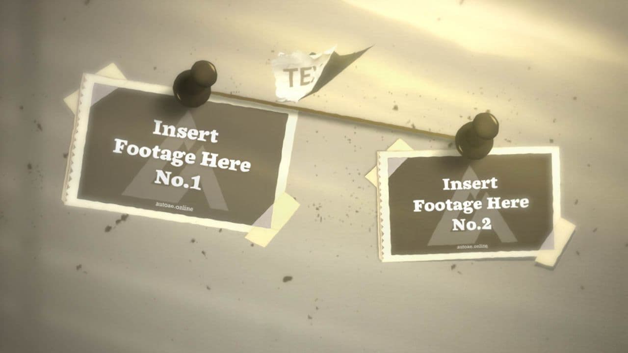 template 2 Media Vintage Evidence Timeline preview