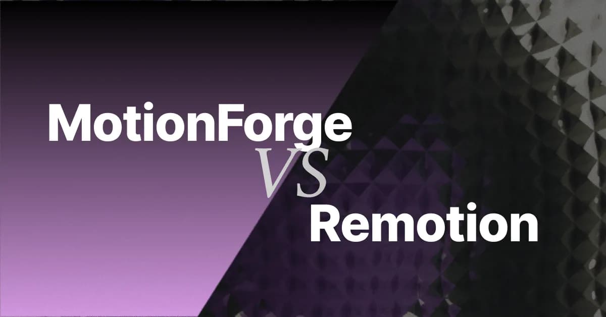 MotionForge vs Remotion (2026): The Free Open-Source Programmatic Video Option
