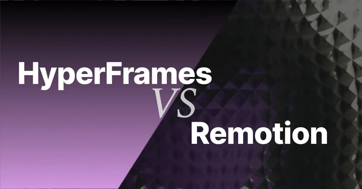 HyperFrames vs Remotion: The Honest Developer Verdict (2026)