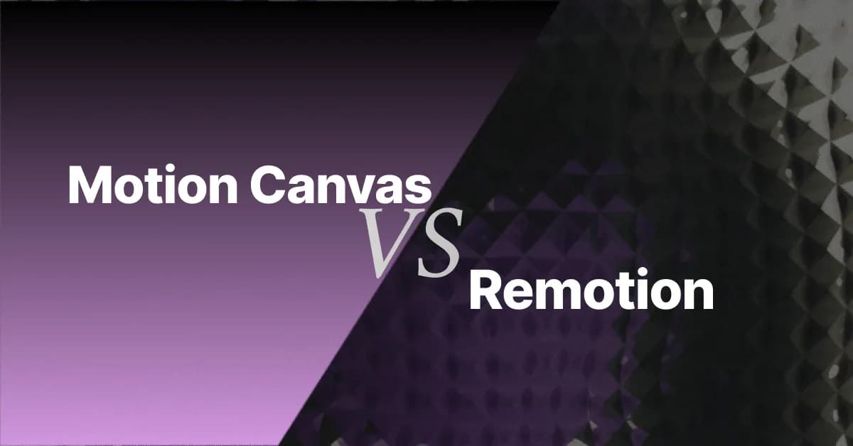 Motion Canvas vs Remotion (2026): Procedural Animation vs React Video