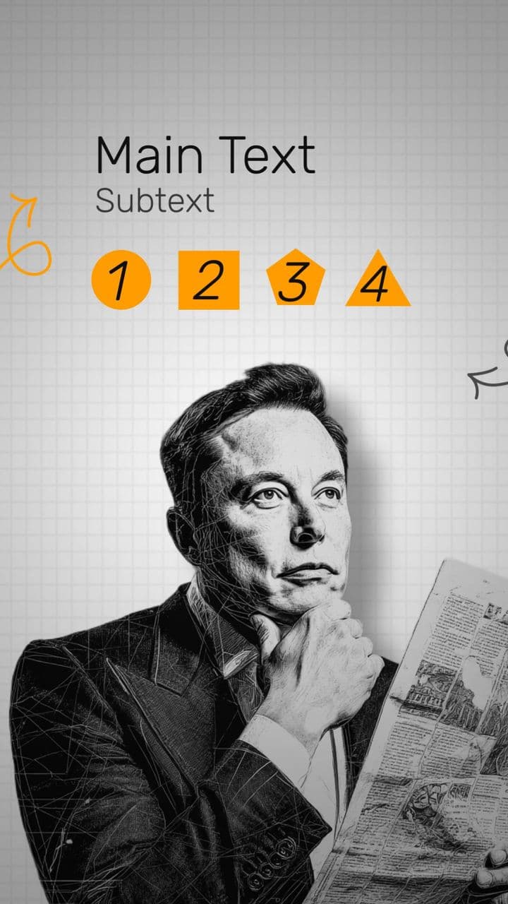 template 2-Line Mission Story Animation | Vintage Newspaper Reveal preview