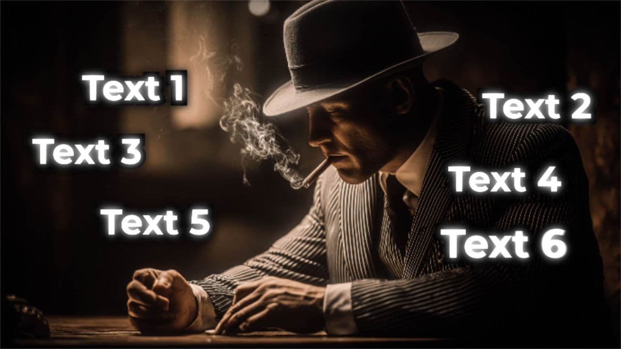 template Dynamic Glowing Text Animation preview