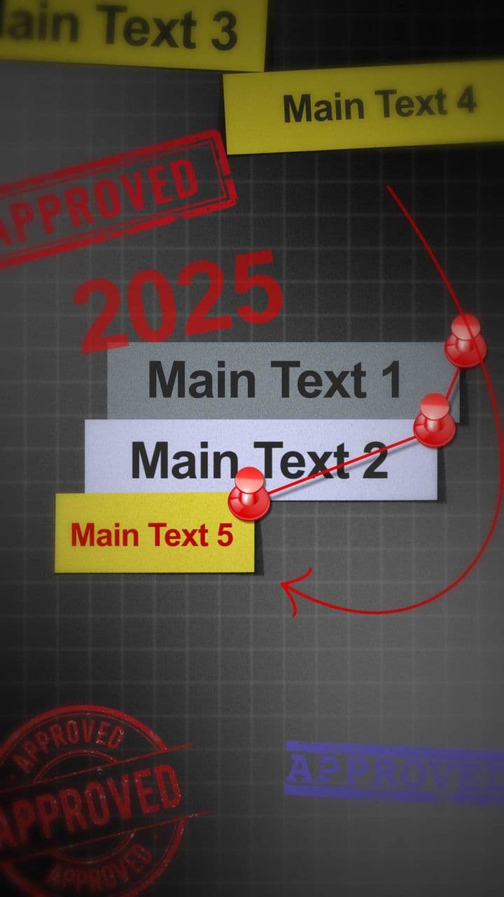 template Investigation Board Reveal: 5-Text preview