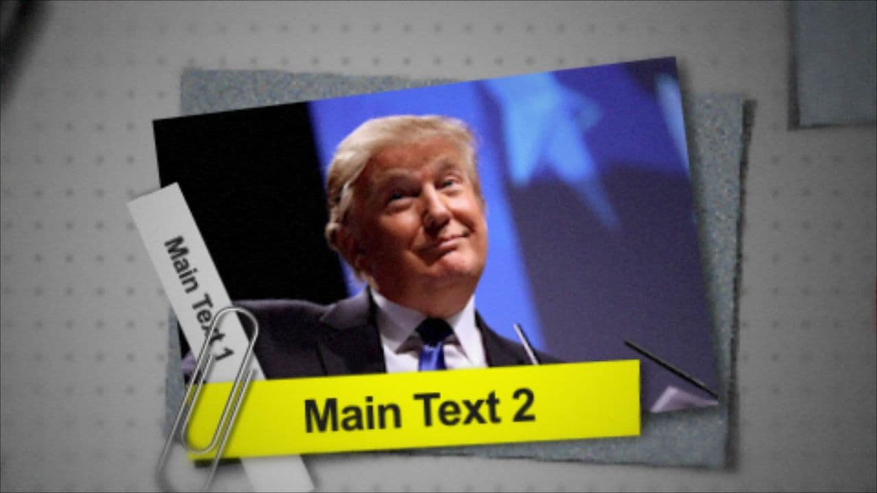 template Scrapbook Highlight Animation: 1-Photo & 2-Text Reveal preview