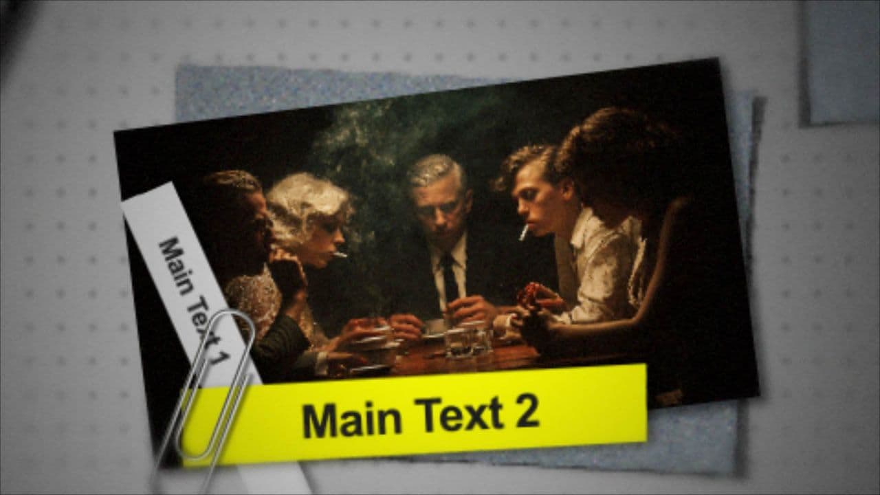 template Scrapbook Highlight Animation: 1-Photo & 2-Text Reveal preview