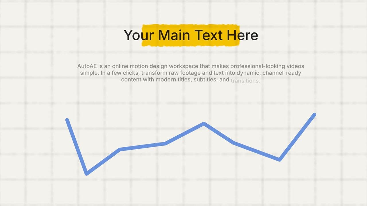 template Dynamic Line Graph Animation with Highlight preview