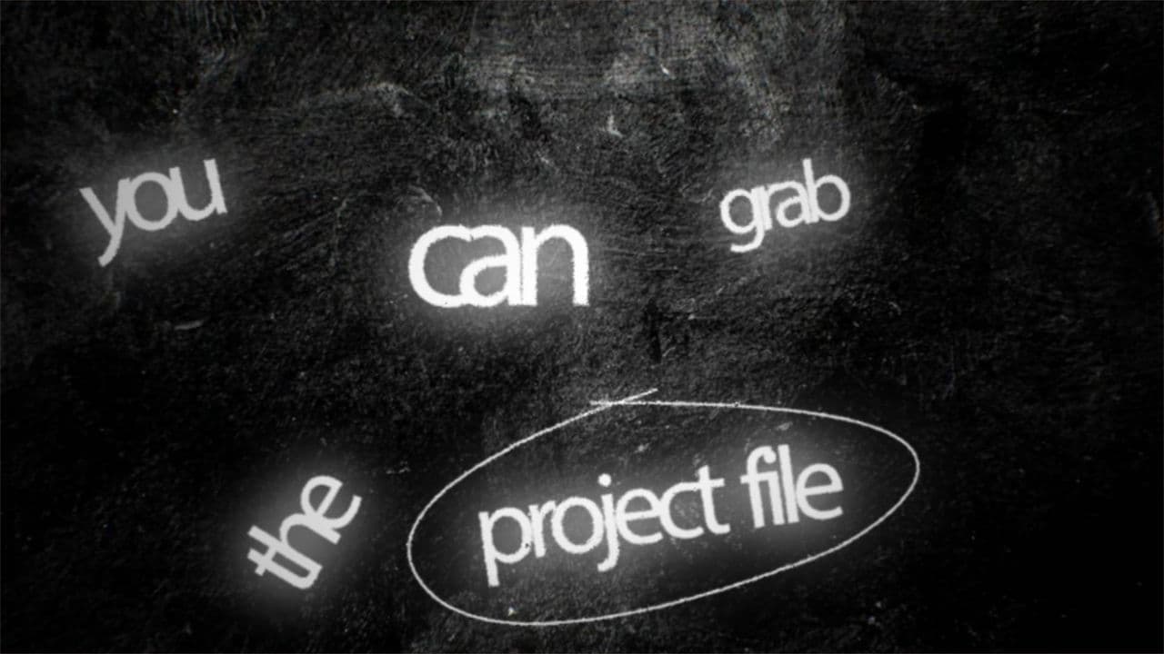 template Atmospheric Glowing Text Reveal with 5 Words & Drawn Emphasis preview