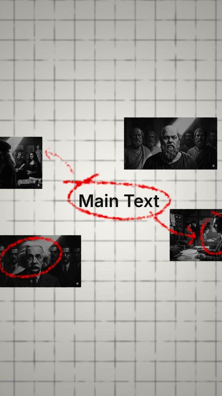 template 4-Point Causal Diagram Animation preview