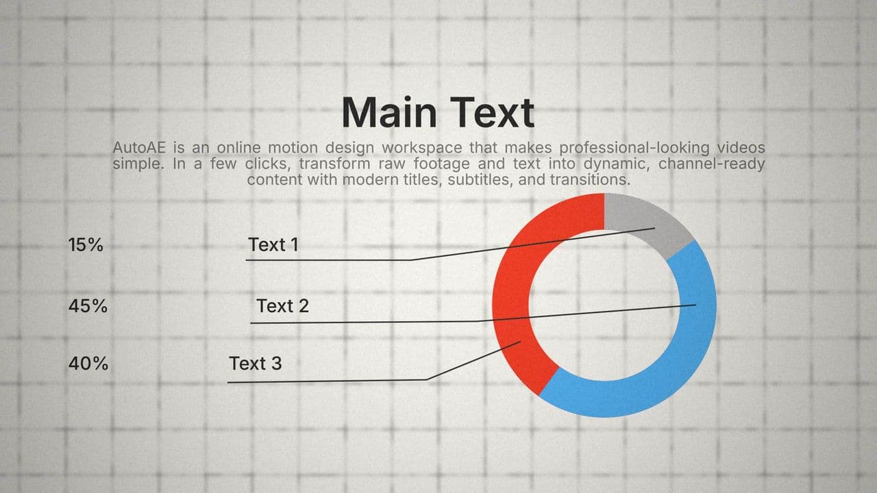 template Dynamic 3-Point Donut Chart Animation preview