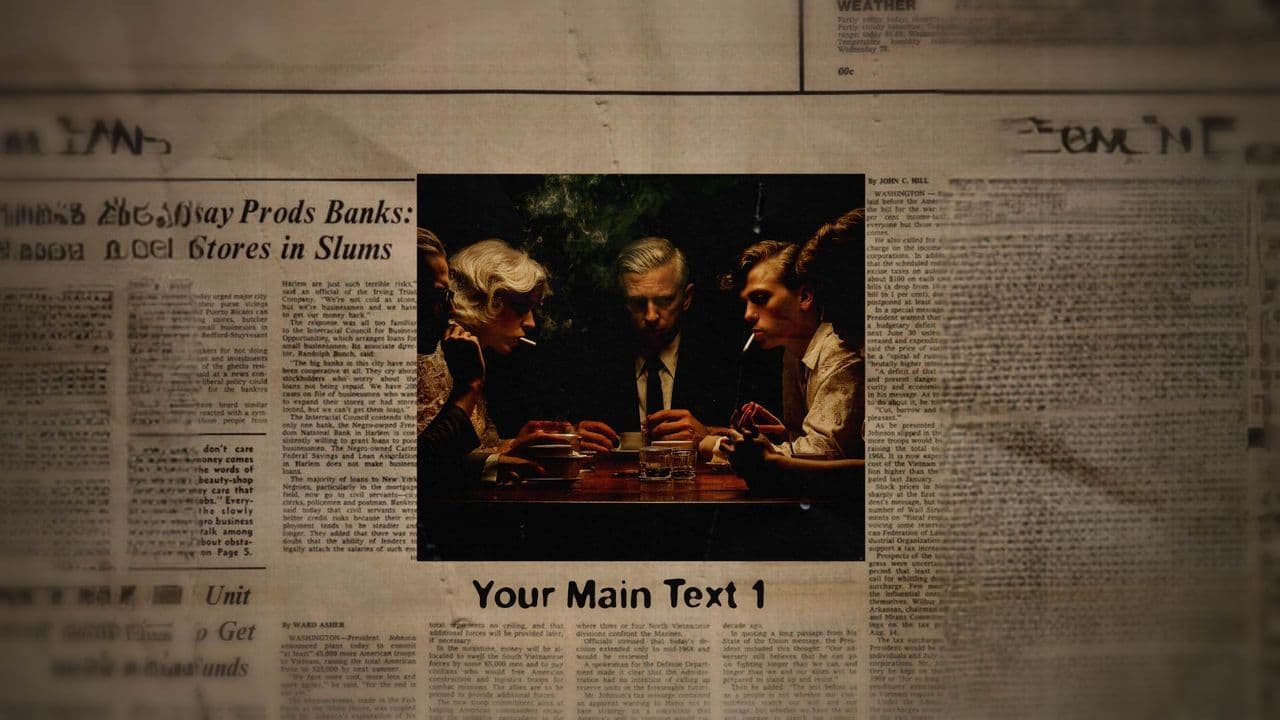 template Documentary News Animation: 3-Footage & 3-Text Showcase preview