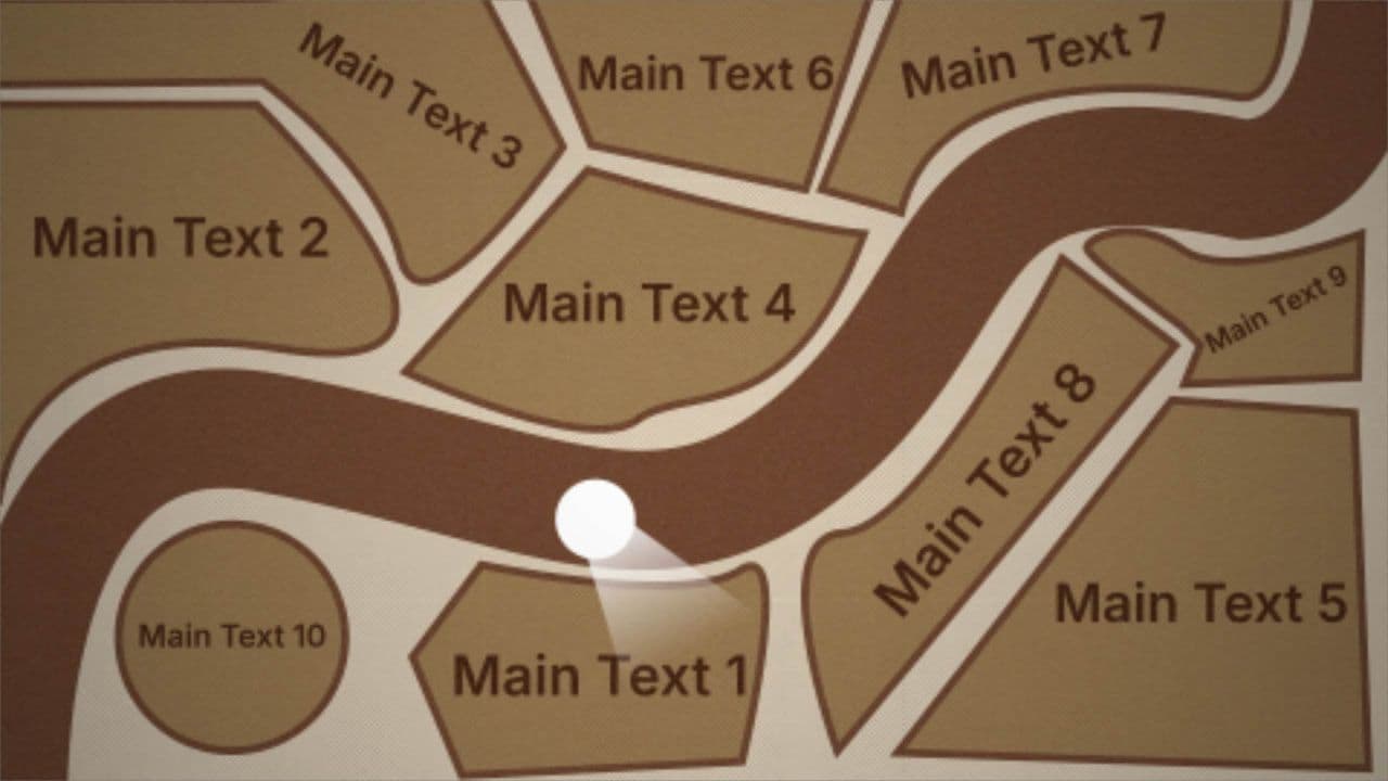 template 10-Point Map Causal Relationship Animation preview