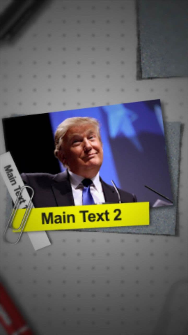 template Scrapbook Highlight Animation: 1-Photo & 2-Text Reveal preview